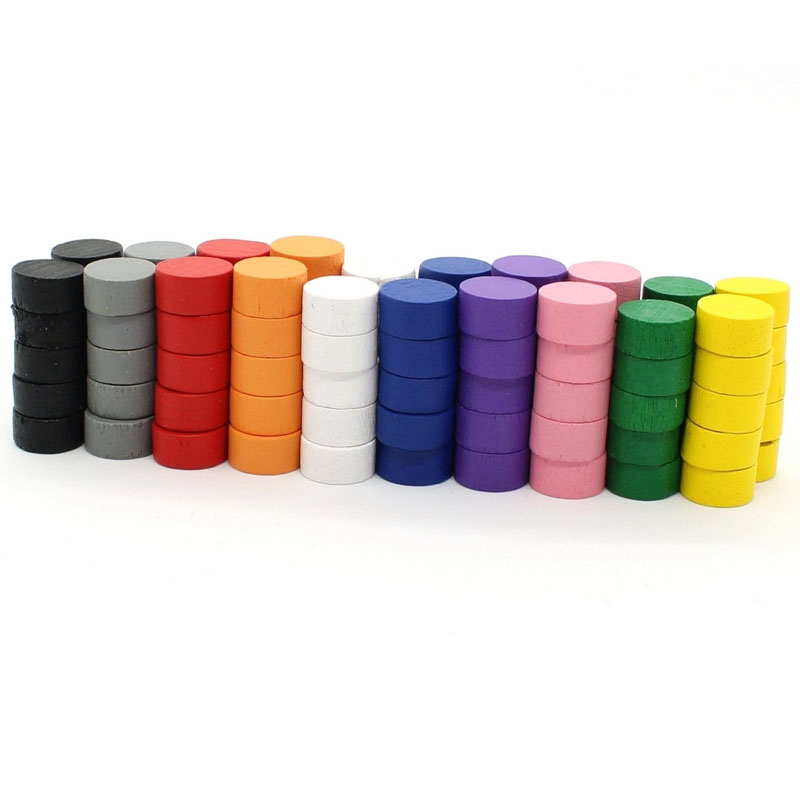 Board Game Catan - 10MM Game Discs token 10/50/100/200/500PCS Houten
