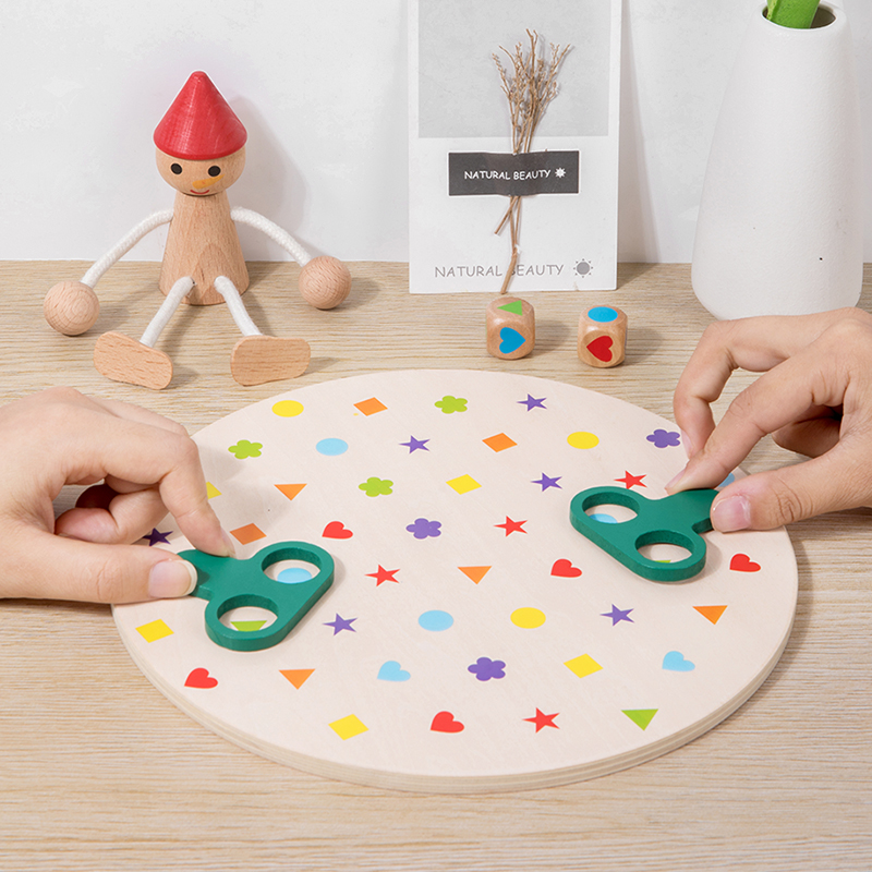 Board Game Design - Montessori Matching Game Board Kleuren en