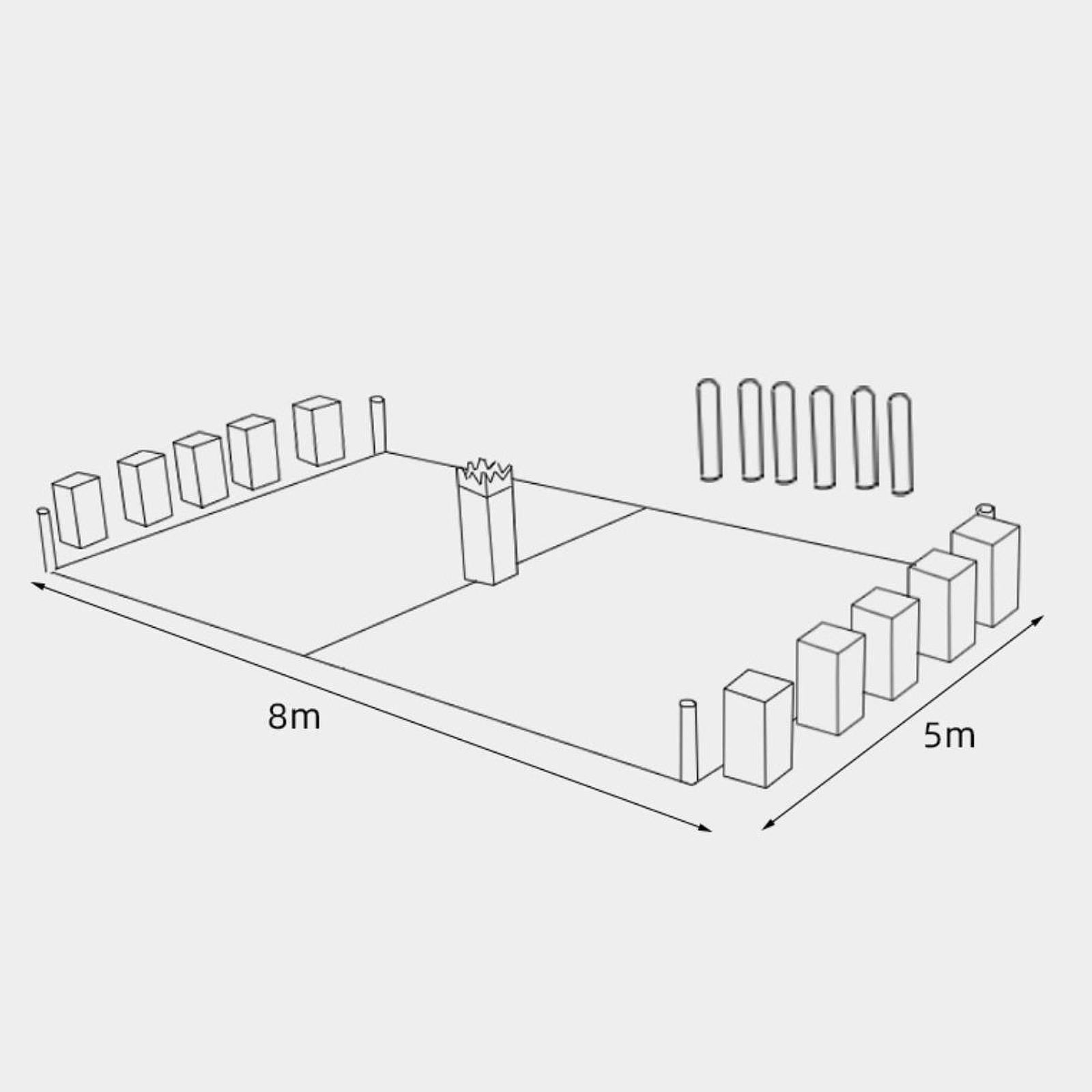 Chess Set Wooden - Kubb houten gooi-spelset voor buiten, gazon,