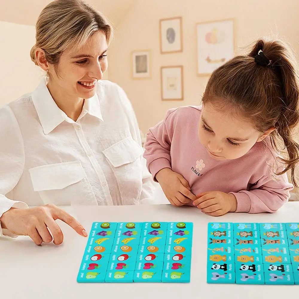 Board Game Flip 7 - Houten geheugen Solitaire Matching Mahjong-spel Vroege
