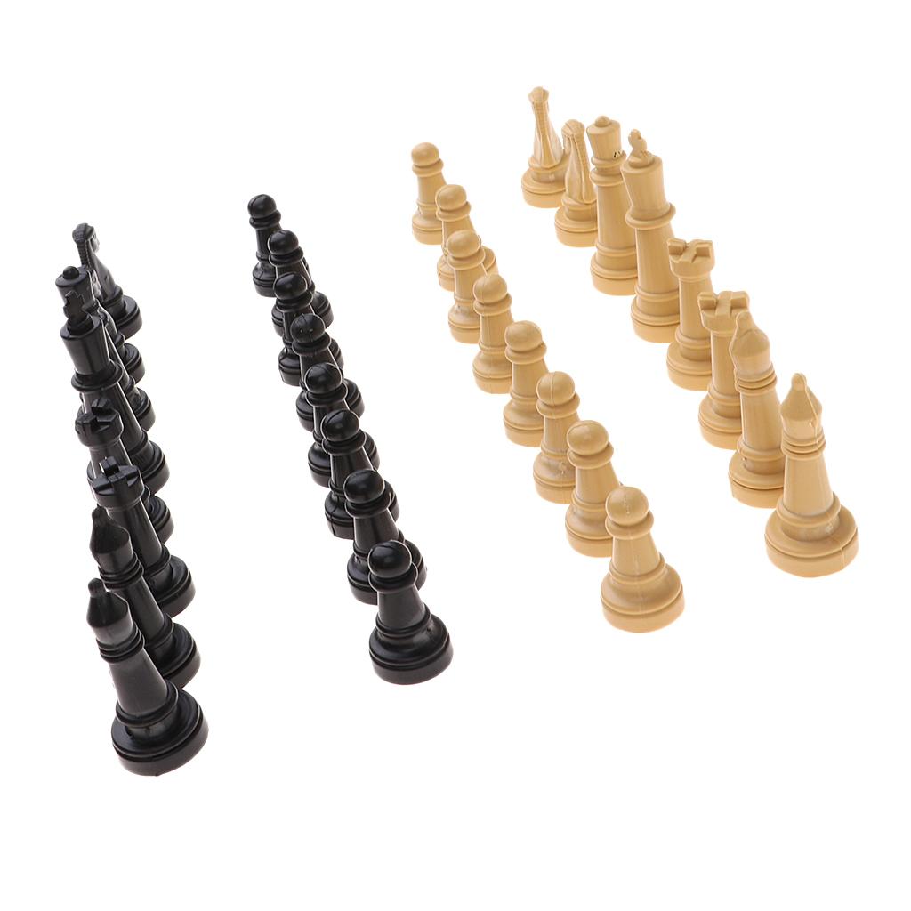 Board Game Or Boardgame - Professionele schaakstukken, alleen plastic bordspelfiguren, set
