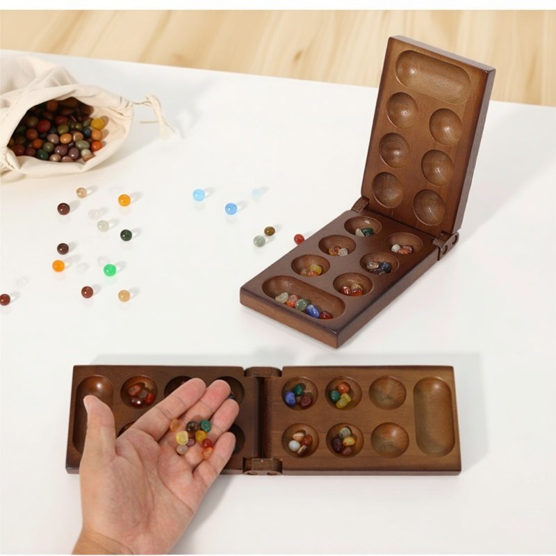 Board Game Family - Oude Mancala Afrikaanse schaakspel Essentieel bordspel