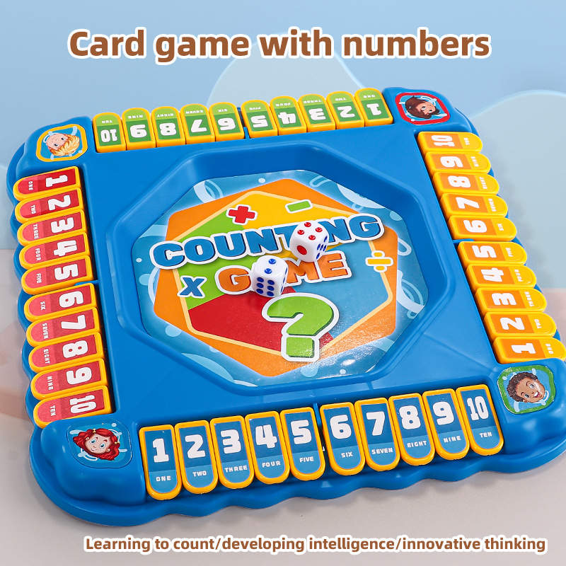 Board Game Flip 7 - KNYYSECQ Wiskunde-flipspel voor kinderen, bordspellen, gevechtsspeelgoed,