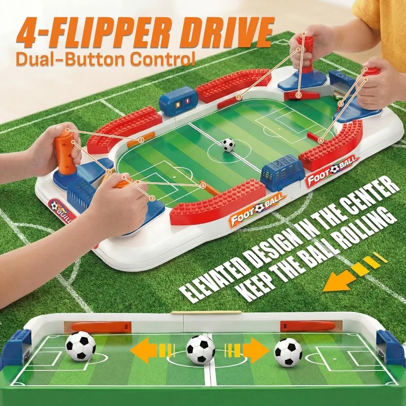 Board Game Flip 7 - Mini Tafelvoetbalspel Dubbele Flip Controle Hoge