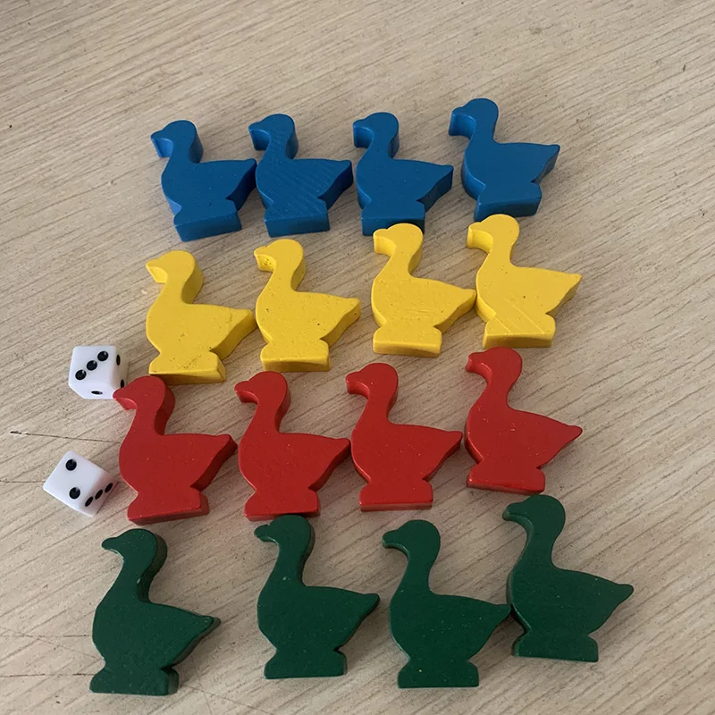 Board Game Catan - 16 stks/set Gansvormige Houten Schaakspel Accessoires