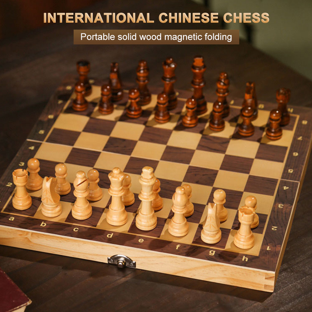 Groot schaakbord voor het ontw - Chess Set Wooden recensie en prijs