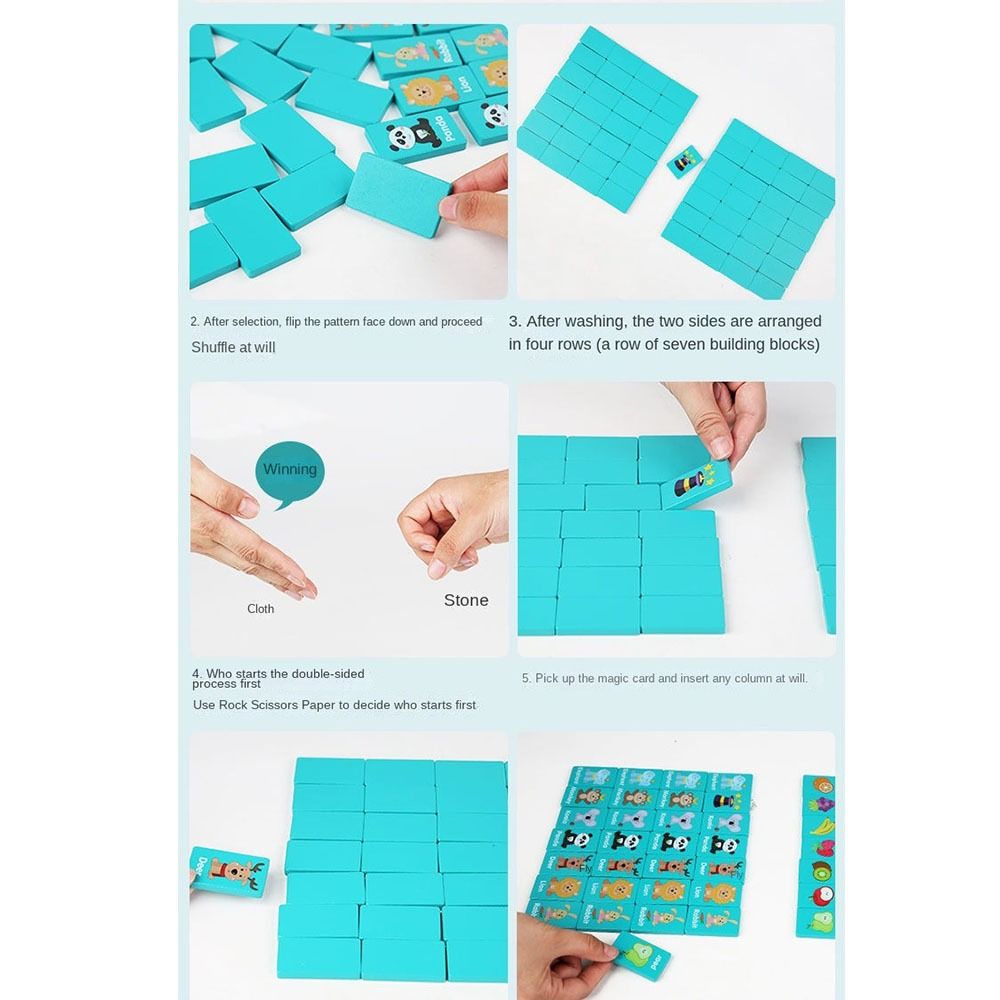 Houten geheugen Solitaire Matc - Board Game Flip 7 recensie en prijs