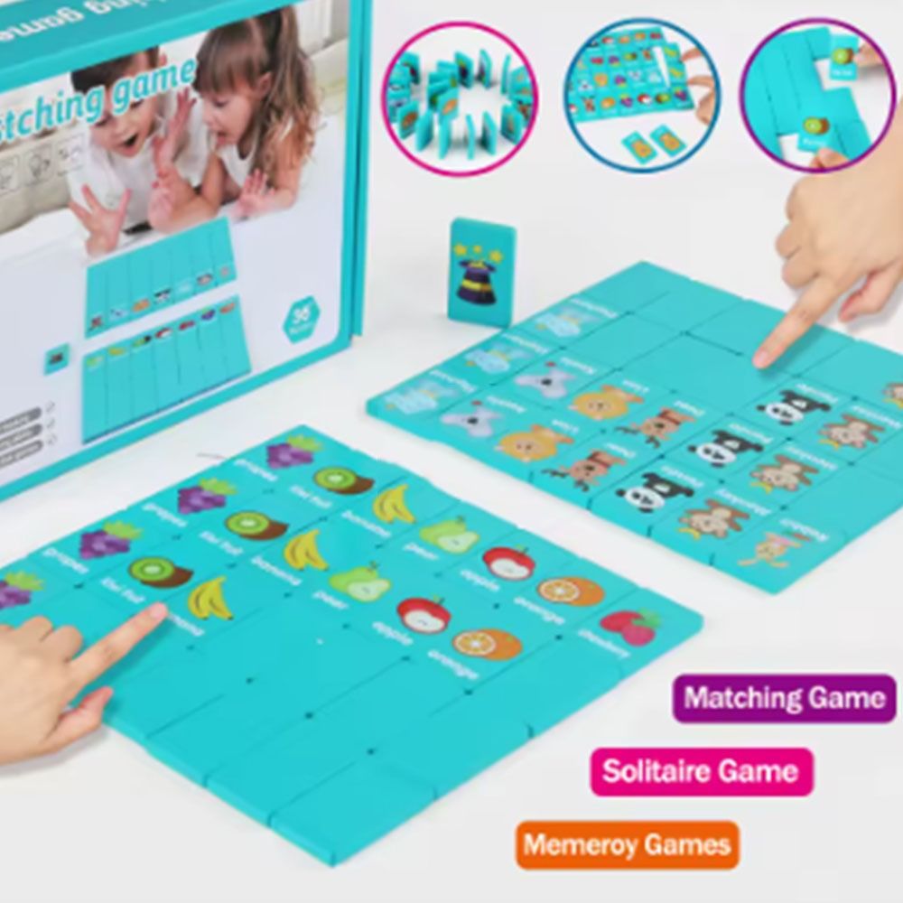 Houten geheugen Solitaire Matc - Board Game Flip 7 recensie en prijs