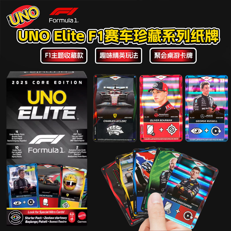 UNO Elite HotWheels F1 Racing  - Board Game Design recensie en prijs