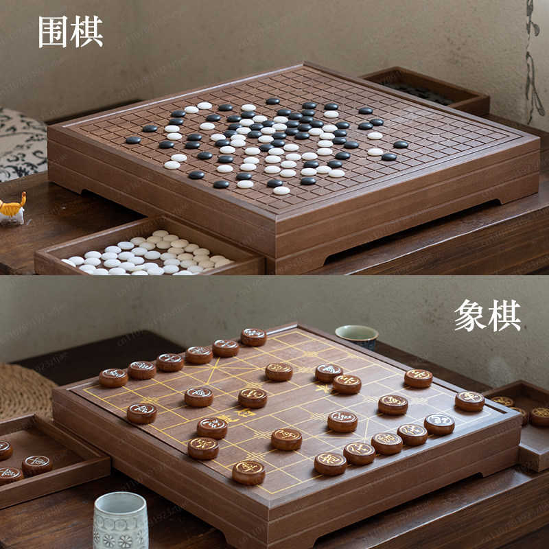 Hoogwaardig massief houten Go  - Chess Set Wooden recensie en prijs